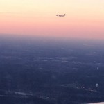 Flying Home - Houston is below