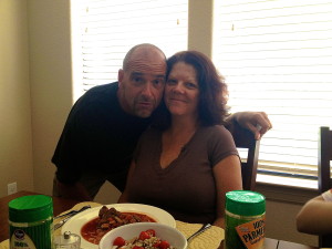 Rob and Dawn Ball with their famous spaghetti and meatballs