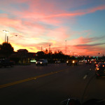 Sunrise over 105 West in Conroe