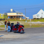 Stilt houses speckled the road all along the coast.